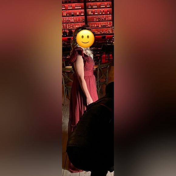 Mac Duggal Organza One-Shoulder Pleated Gown Size 8 - Picture 11 of 13